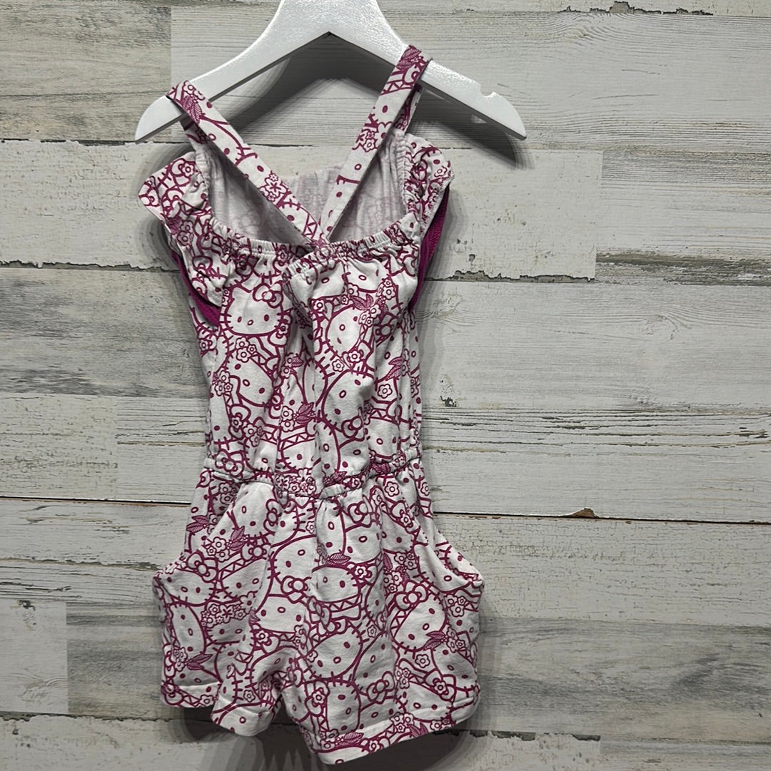 Girls Size XS (Fits Like 4-5) Hello Kitty Romper - Play Condition