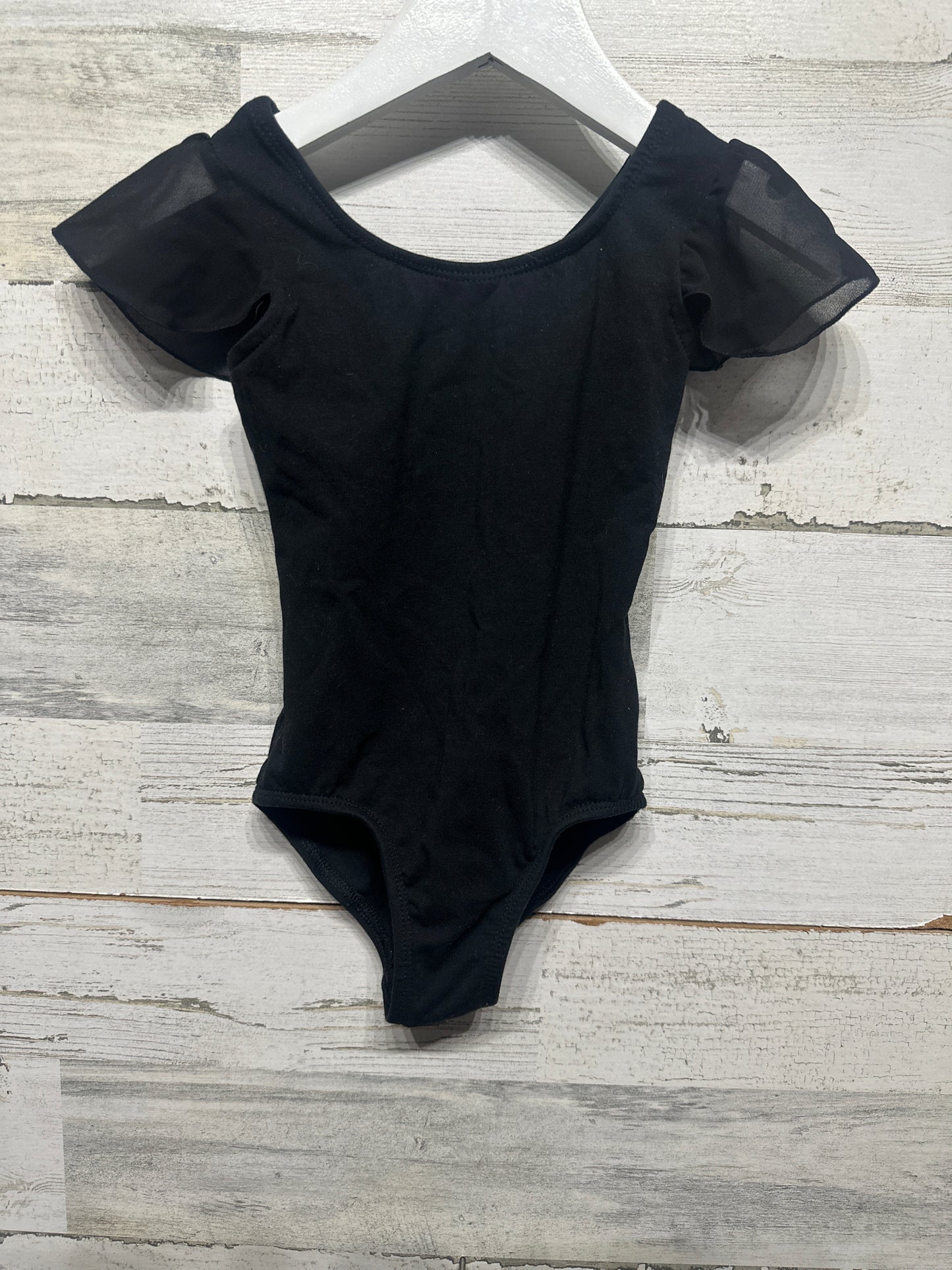Girls Size 2-4 Years Black Leotard - Very Good Used Condition
