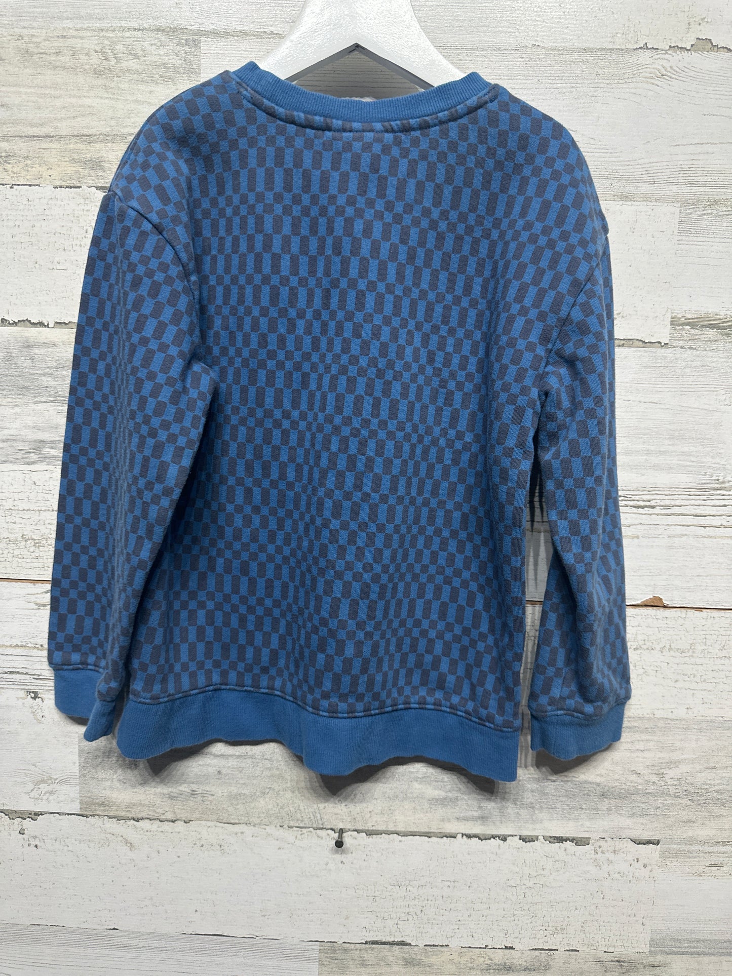 Boys Size Small (6-7) Cat and Jack Checkered Sweatshirt - Good Used Condition