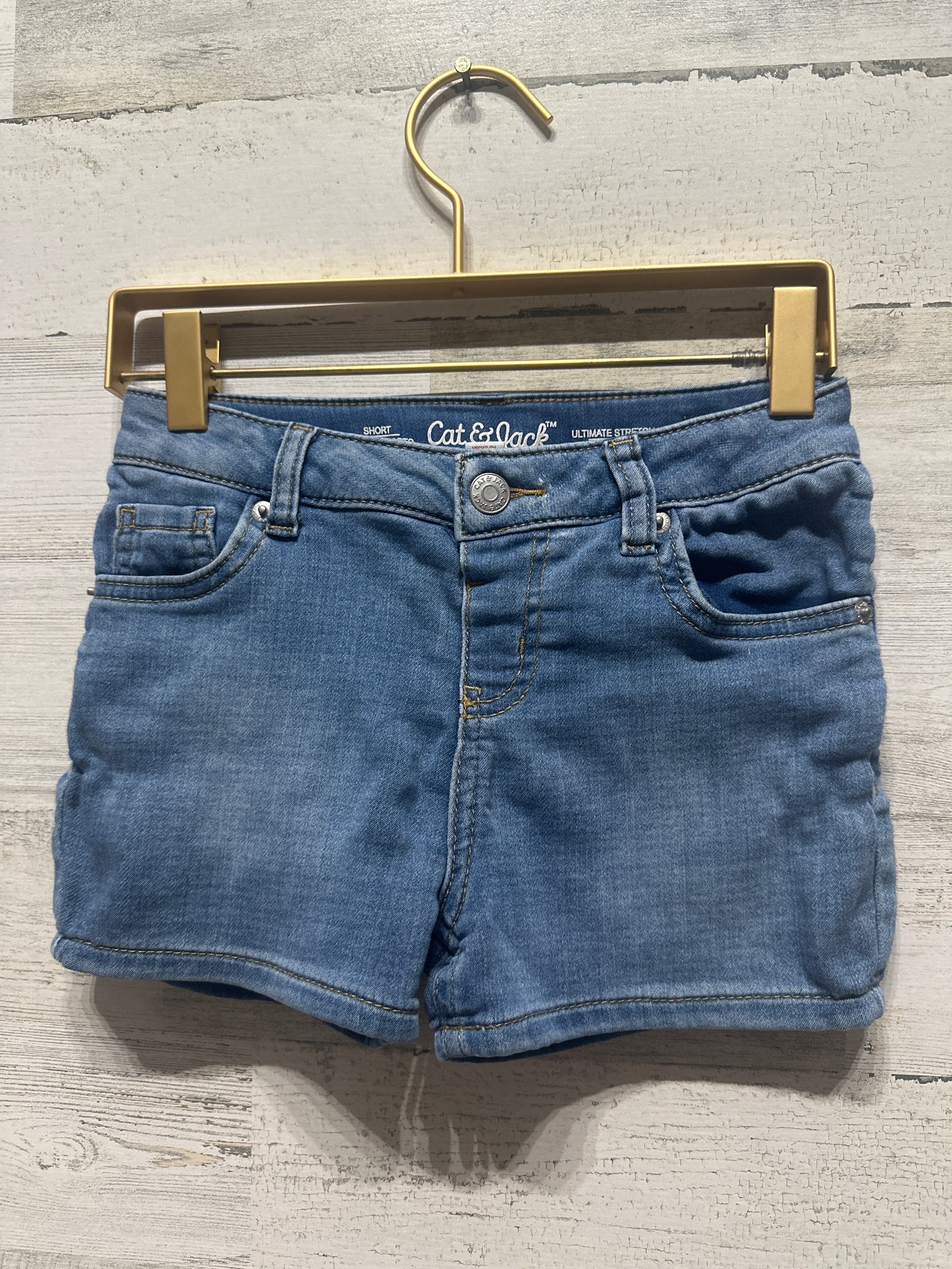 Girls Size 7/8 Medium Cat and Jack Adjustable Waist Shorts - Good Used Condition