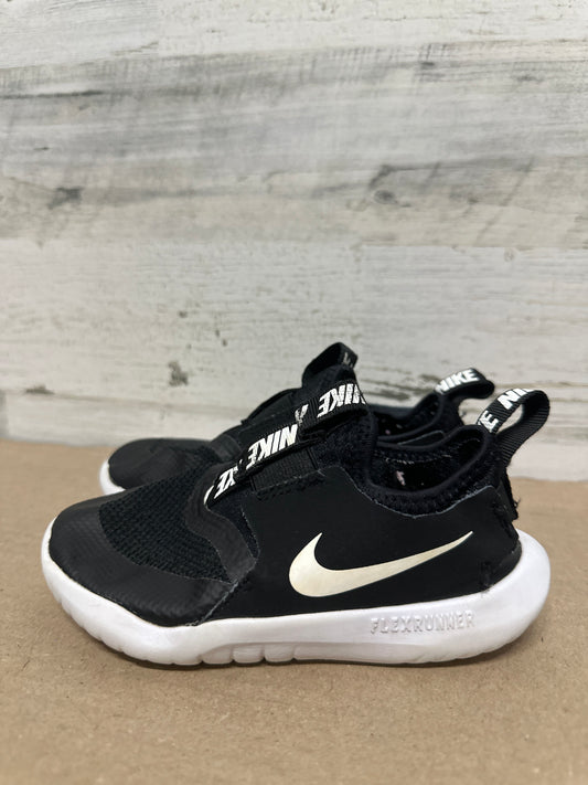 Fit like 8 toddler - Marked Size 10 (Toddler) Nike Black Flex Runner Slip On Shoes - Good Used Condition*