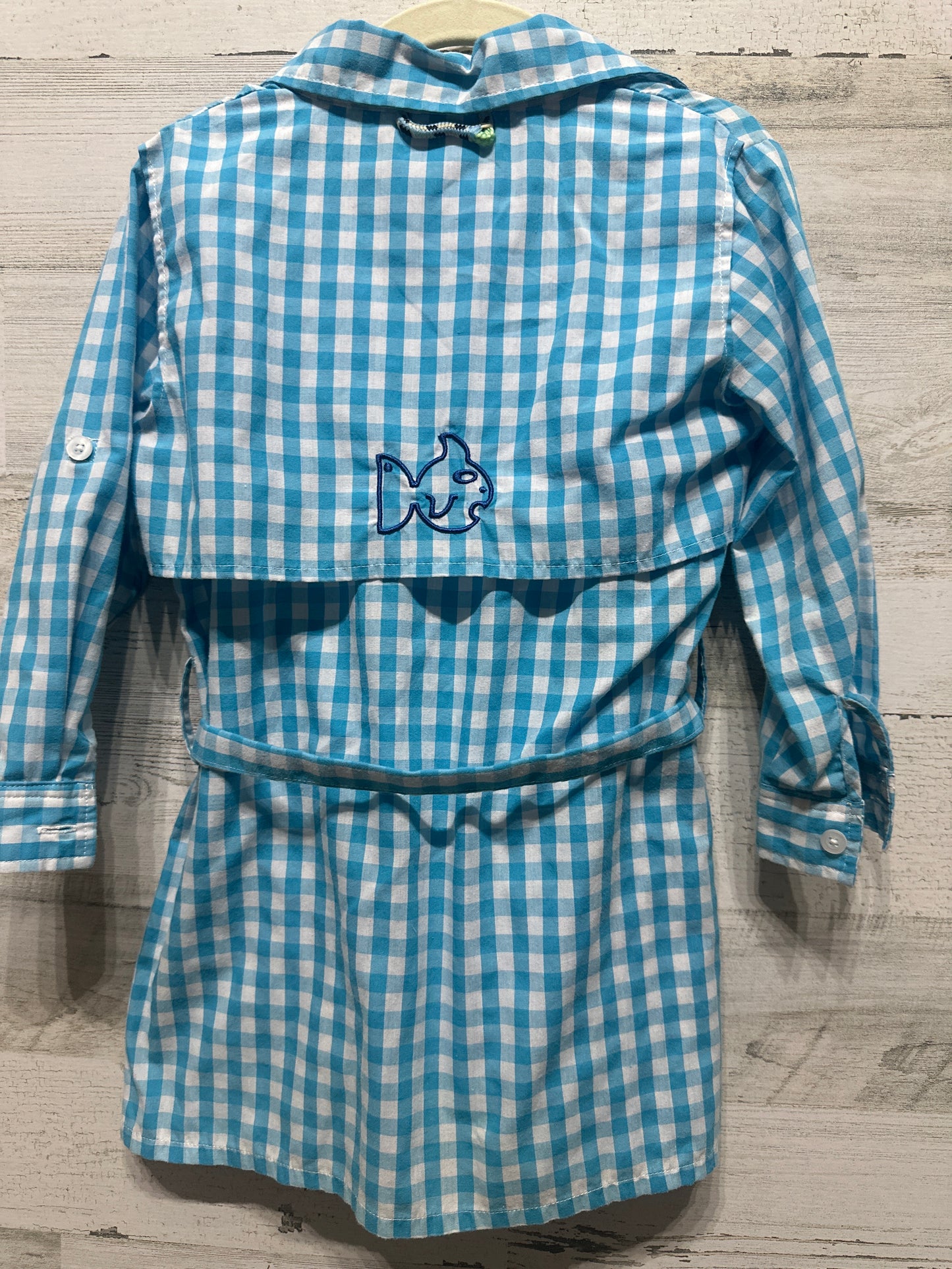 Girls Size 3t Prodoh Plaid Fishing Dress - Good Used Condition*