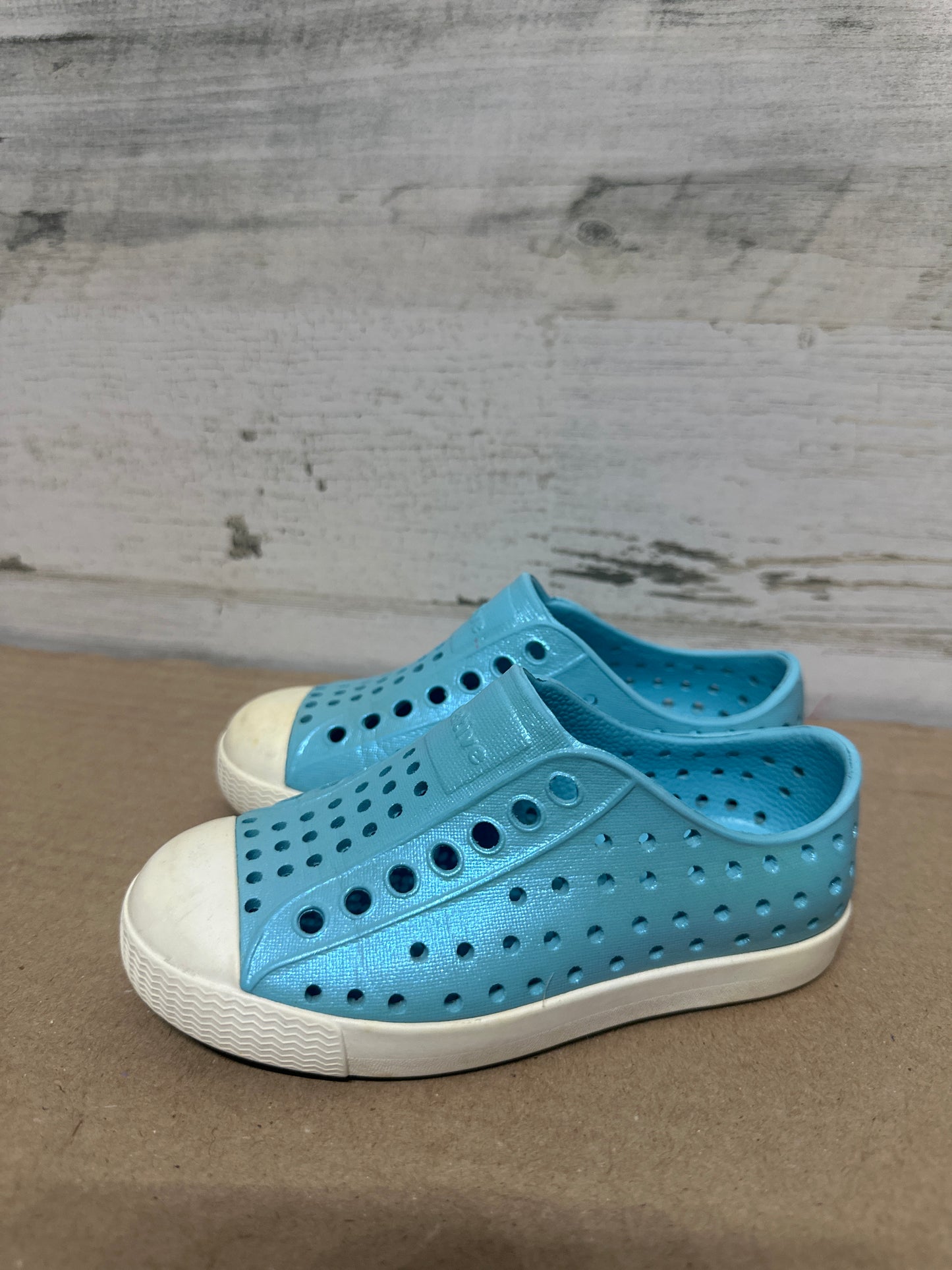 Size 8 Toddler Native Blue Slip On Shoes - Good Used Condition*