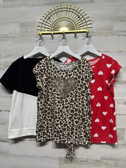 Size 10/12 Large / Short Sleeve Shirts Lot (3 Pieces) - Very Good Used Condition