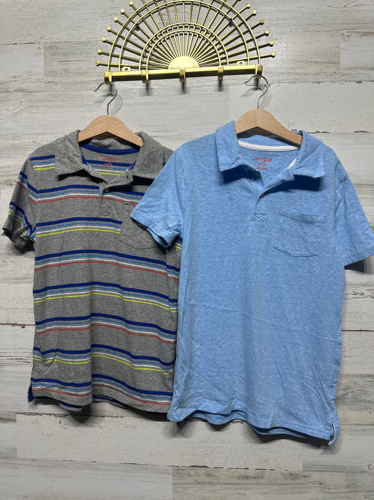 Boys Size 8/10 Medium Cat and Jack Polo Shirt Lot (2 Pieces)  - Very Good Used Condition