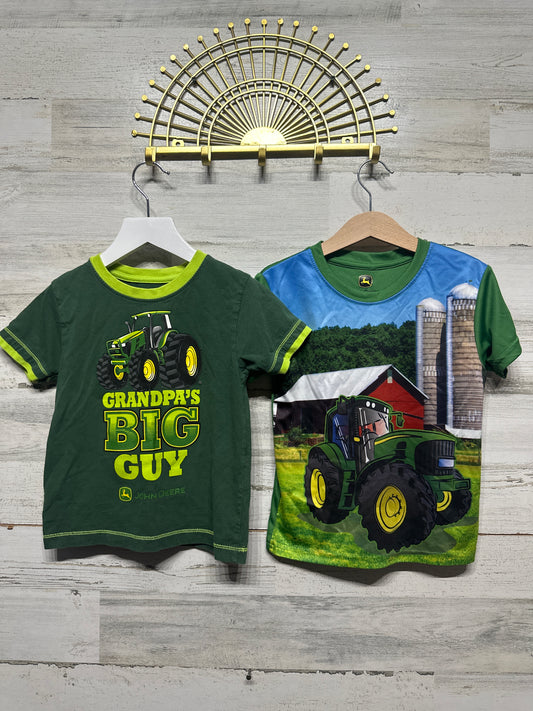 Size 3t John Deere Shirt Lot (2 Pieces) - Very Good Used Condition