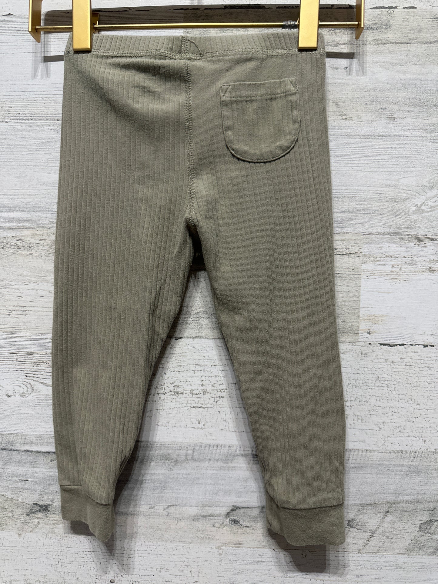 Boys Size 24m Easy Peasy Organic Cotton Blend Ribbed Pants - Good Used Condition