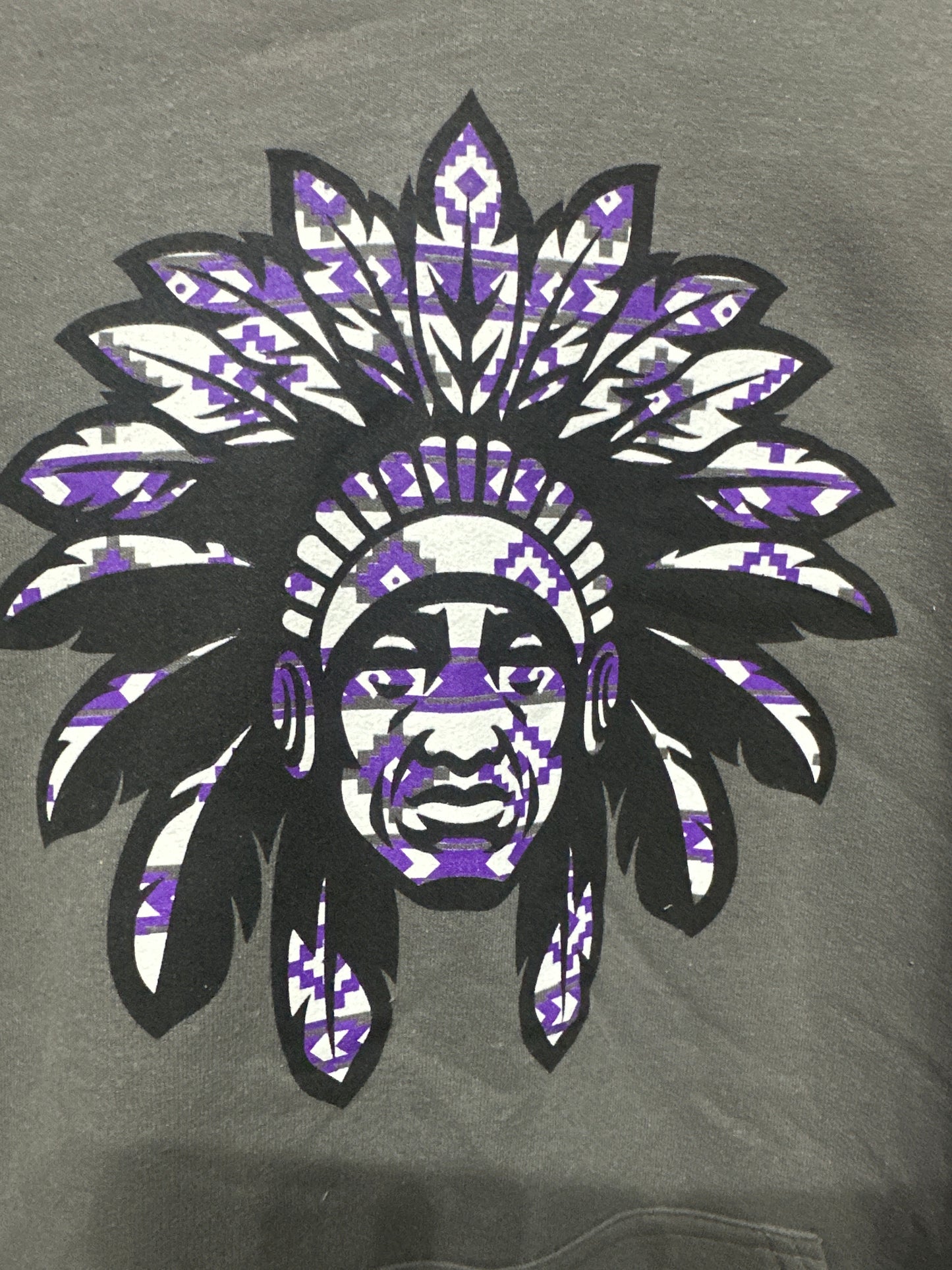 Adult Medium Gildan PNG Indian Hoodie - Very Good Used Condition
