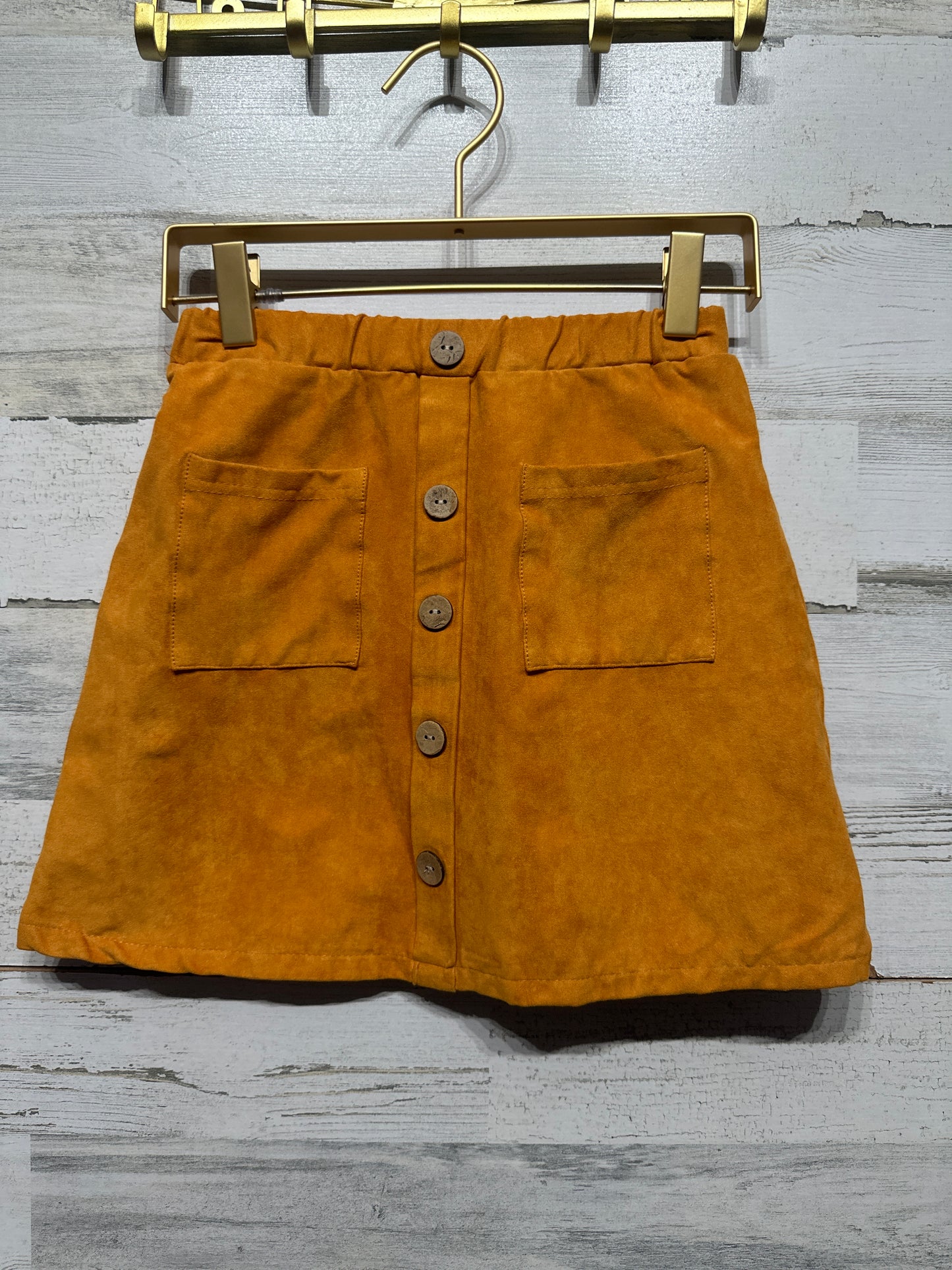 Girls Size 8-9 Suede Look Skirt - Very Good Used Condition