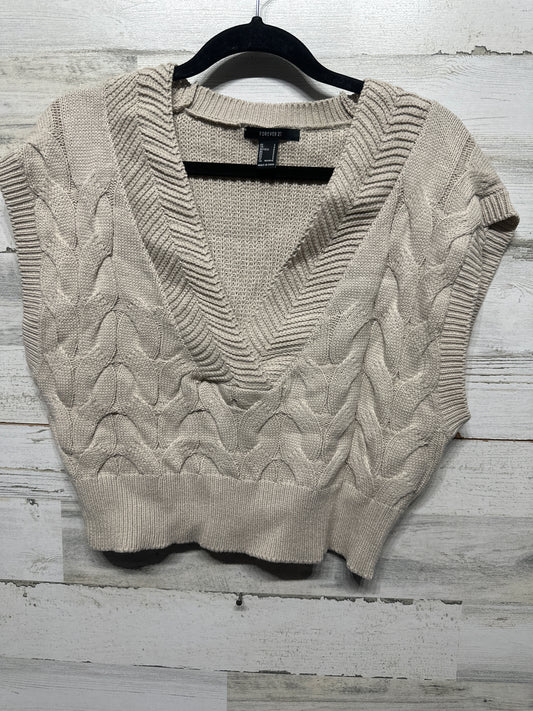 Women’s Small Forever 21 Cropped Sweater Vest - Very Good Used Condition