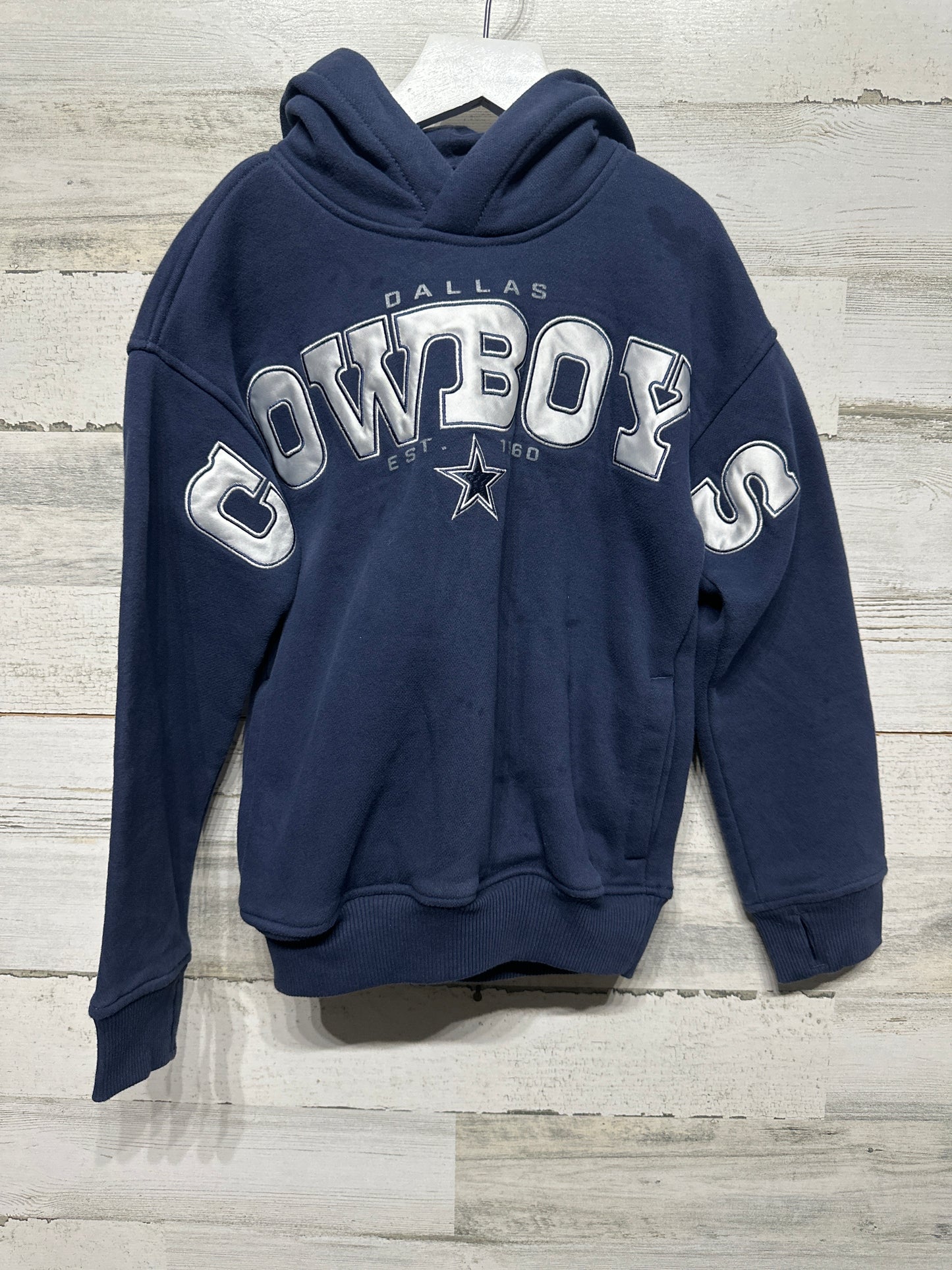 Youth Size 7/8 NFL Dallas Cowboys Embroidered Hoodie - Play Condition*