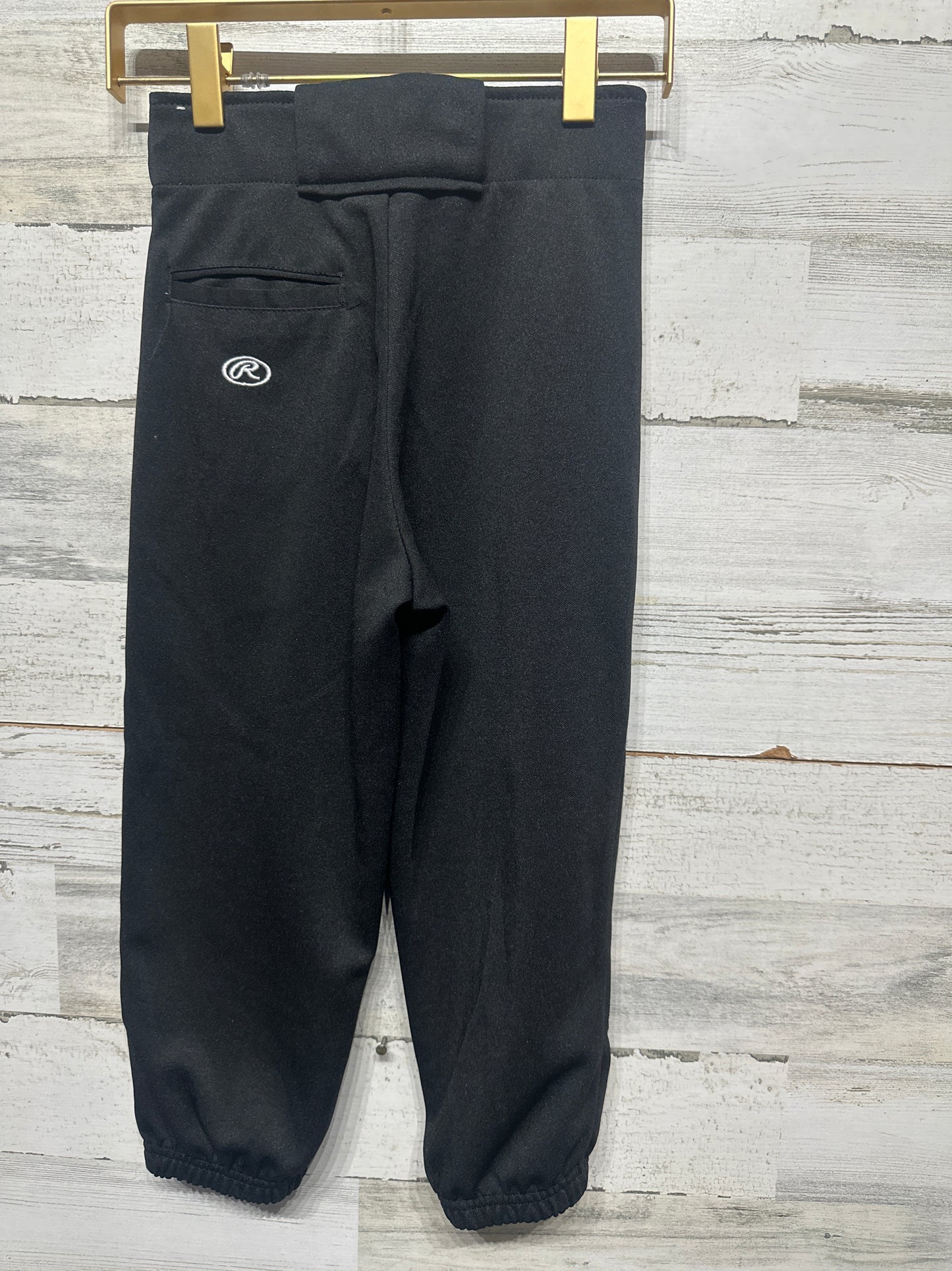Boys Size Youth Small Rawlings Black Baseball Pants - Very Good Used Condition