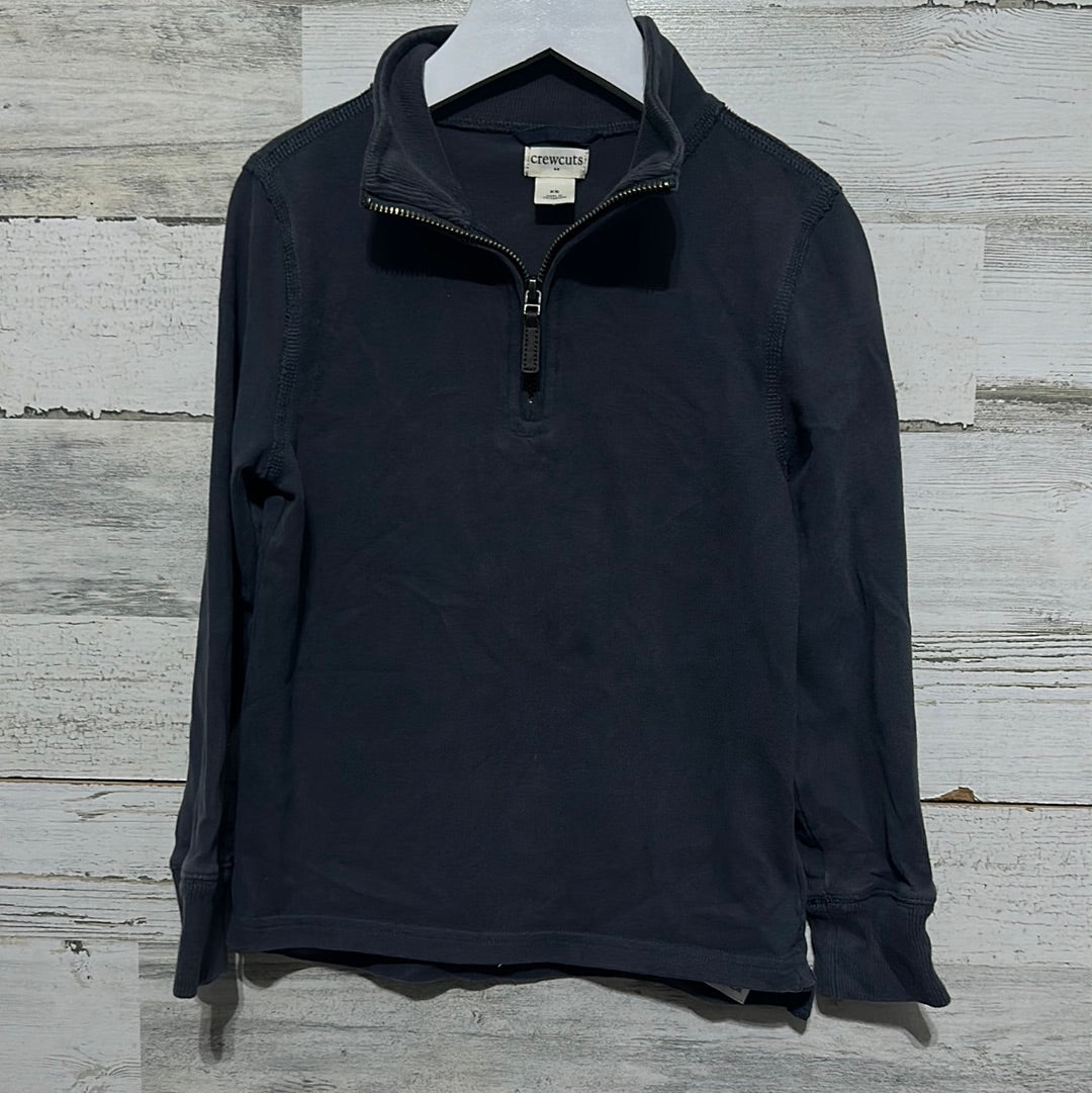 Boys Size XS 4-5 Crewcuts blue quarter zip pullover - play condition