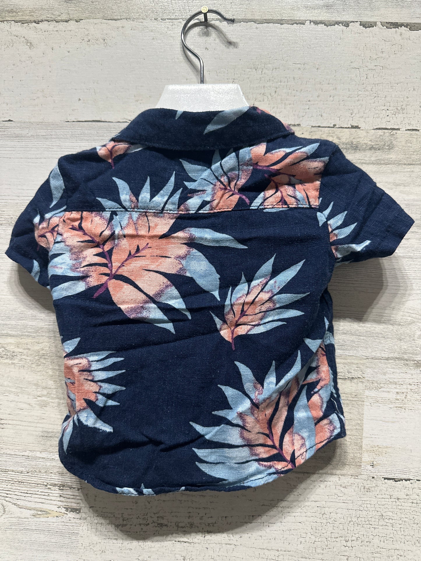 Boys Size 12m Volcom Hawaiian Button Up Shirt - Very Good Used Condition