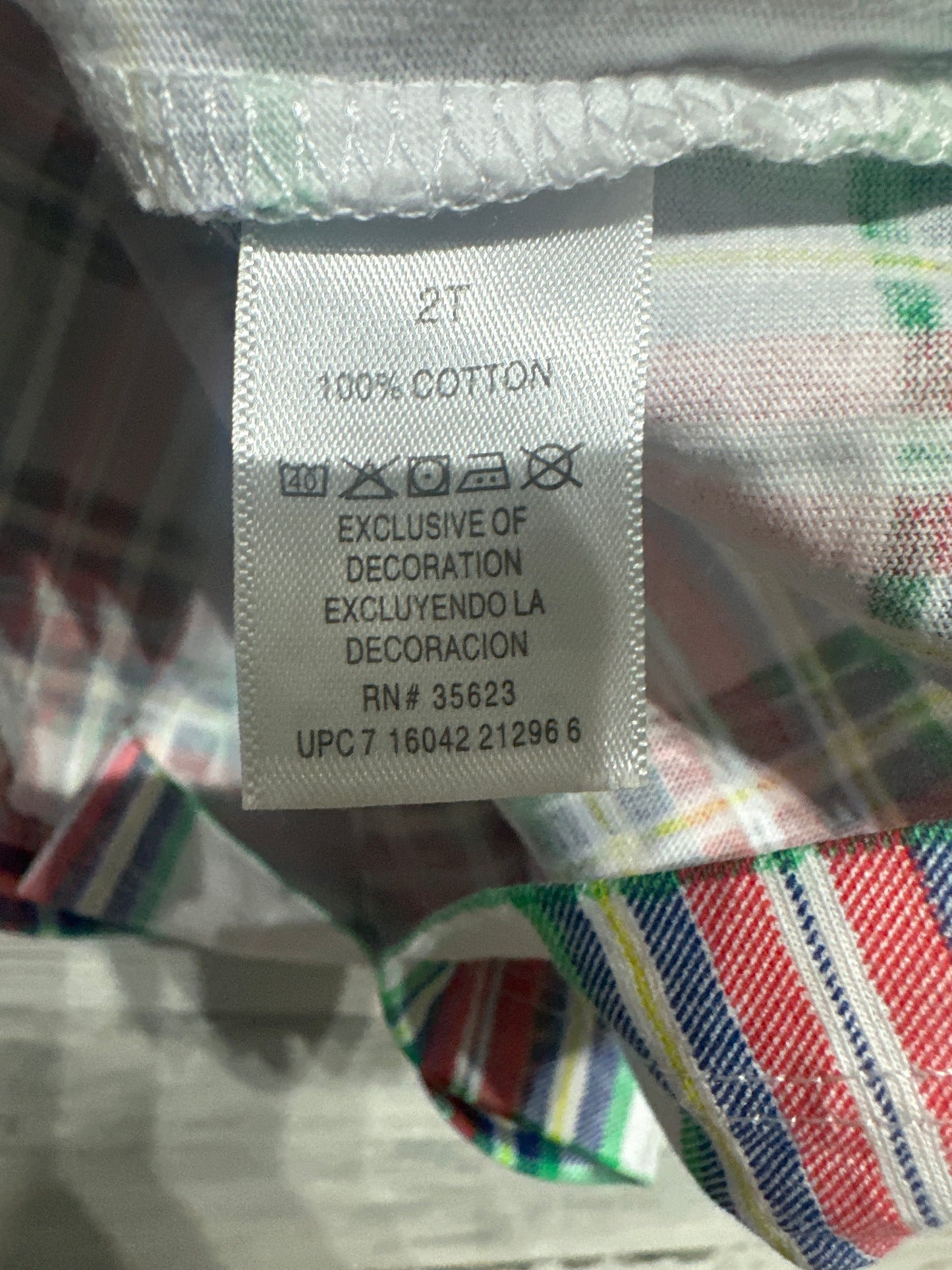 Size 2t Smocked Plaid Dress - Very Good Used Condition