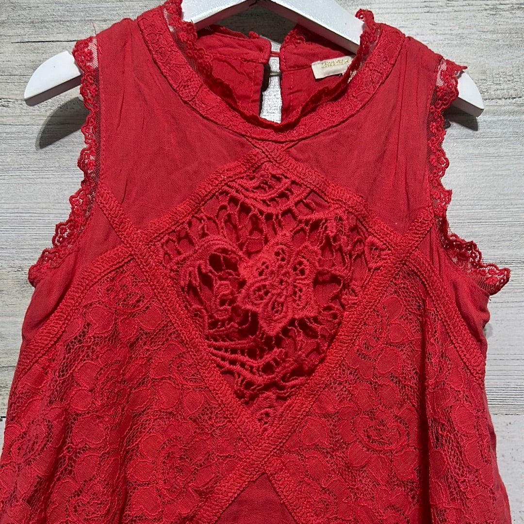 Girls Preowned Size Small Chelsea and Violet red dress - good used condition