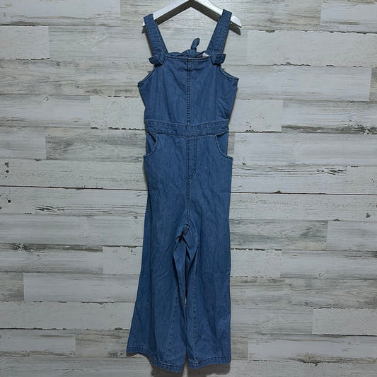 Girls Size 10-12 Cat and Jack lightweight denim jumpsuit - good used condition