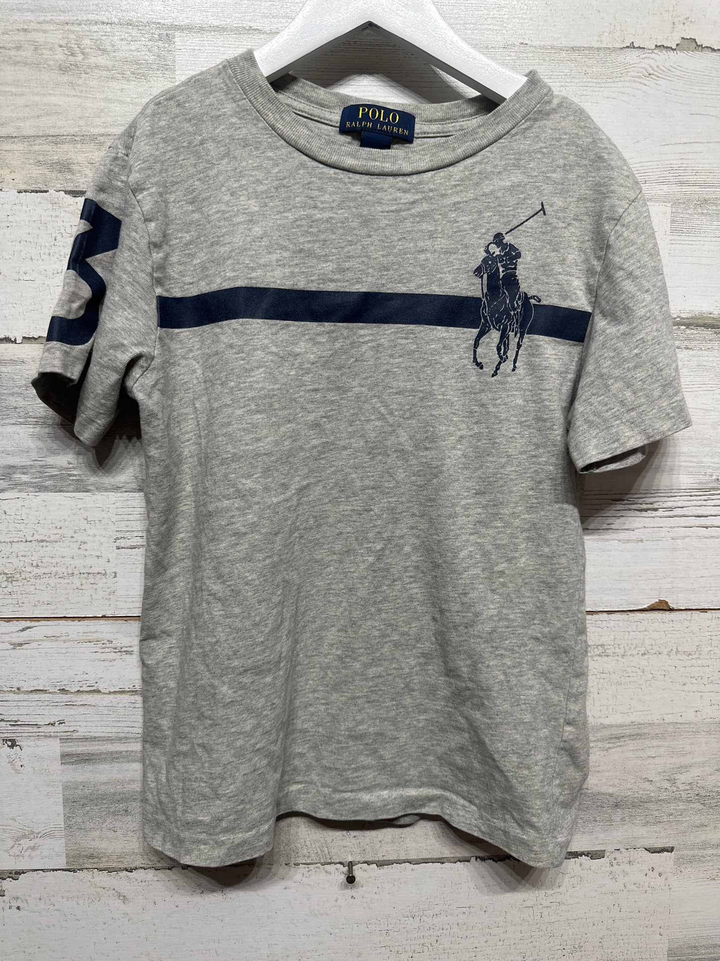 Size 8 (Small) Polo Ralph Lauren Grey T-Shirt - Very Good Used Condition