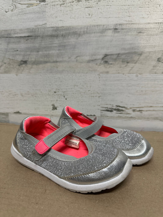Size 12 (Kids) Cat and Jack Silver Sparkle Shoes - Good Used Condition*