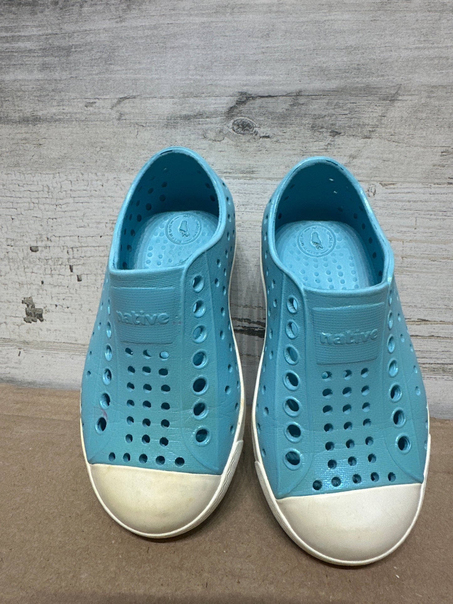 Size 8 Toddler Native Blue Slip On Shoes - Good Used Condition*