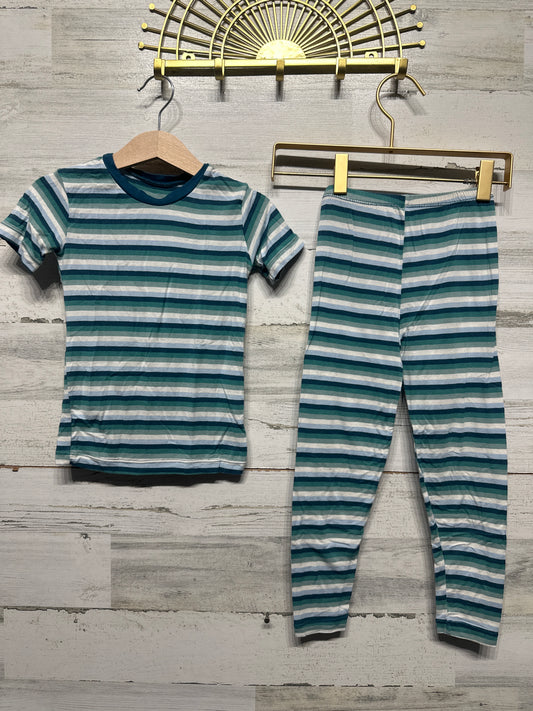 Size 5 Kickee Pants Striped Bamboo Pajama Set - Good Used Condition*