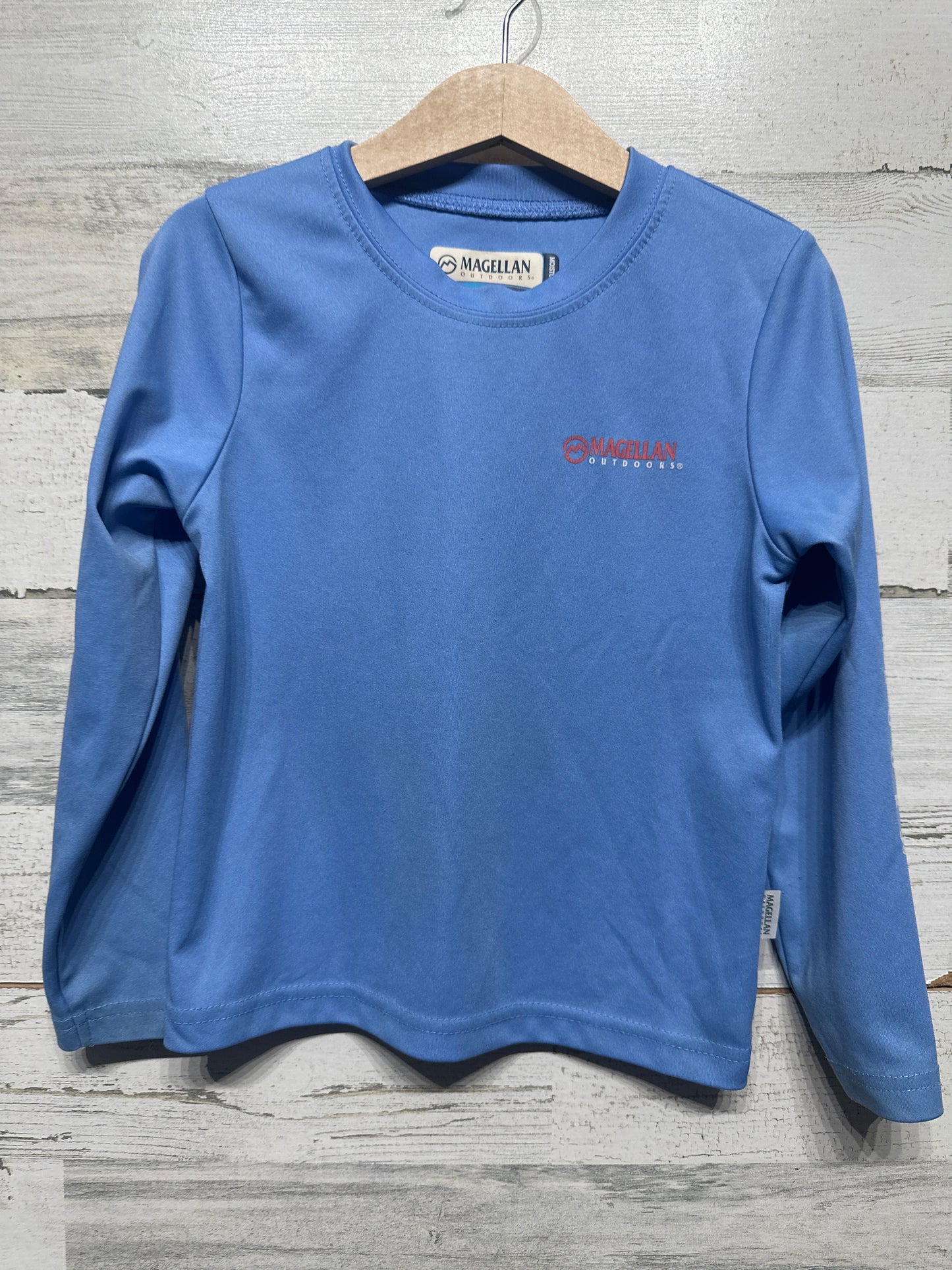 Boys Size 5/6 Magellan Moisture Wicking Fish Gear Long Sleeve Shirt - Good Used Condition