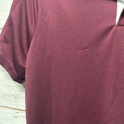 Boys Size 10-12 Adidas Texas ATM A&M / Aggies Drifit Material Polo Shirt - Play Condition