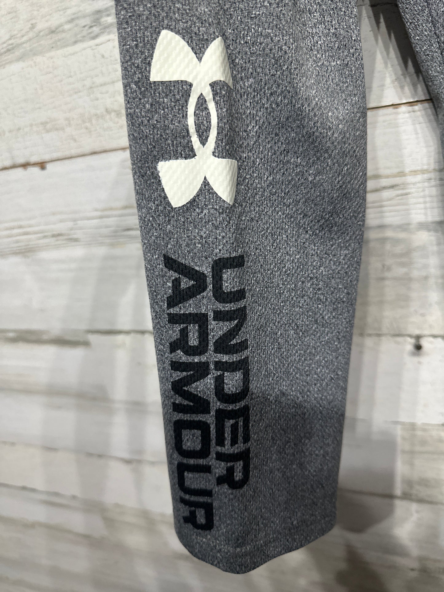 Boys Size 5 Under Armour Grey Athletic Pants - Good Used Condition