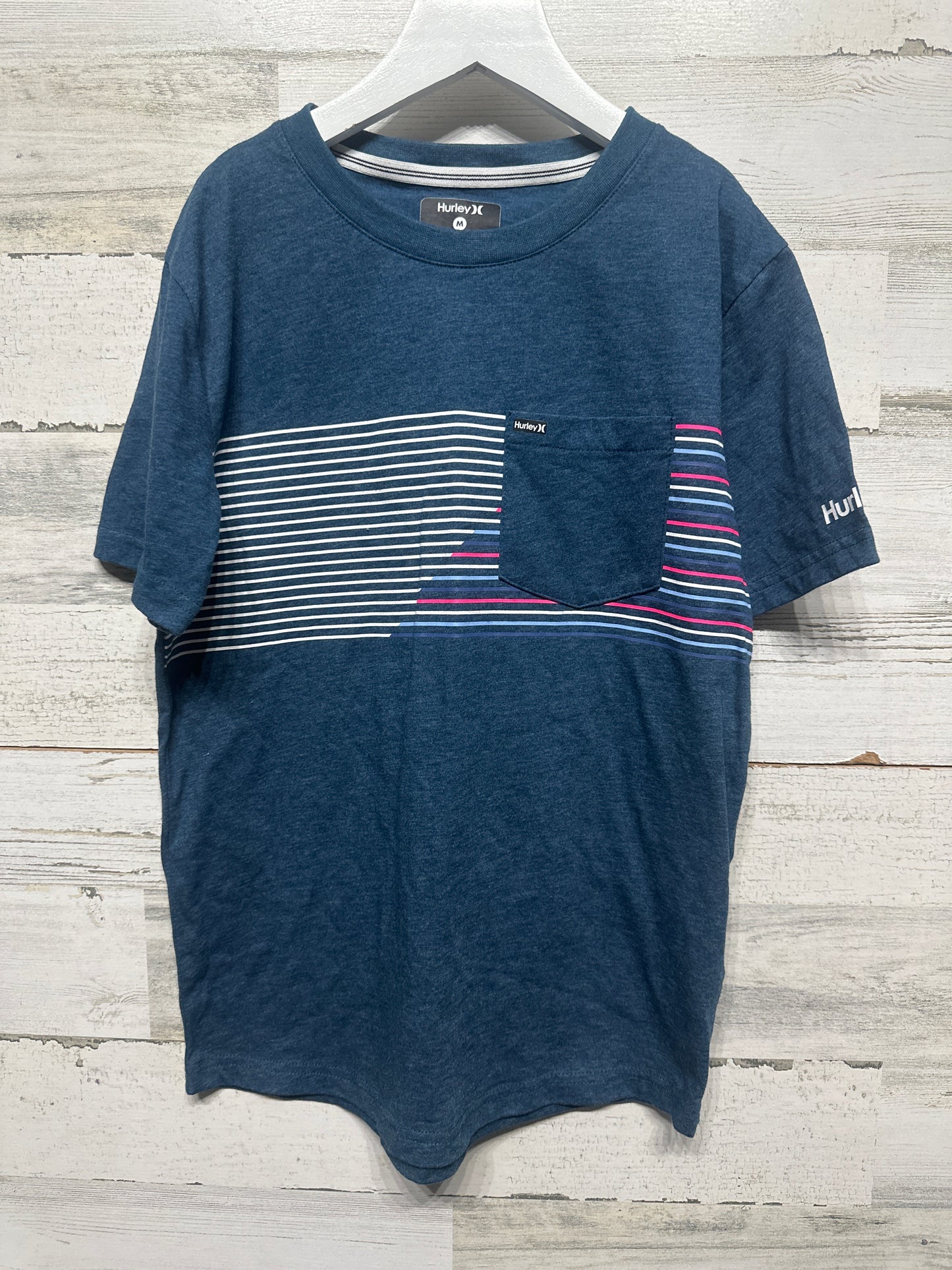 Boys Size Medium (10/12) Hurley Pocket Tee Shirt - Very Good Used Condition