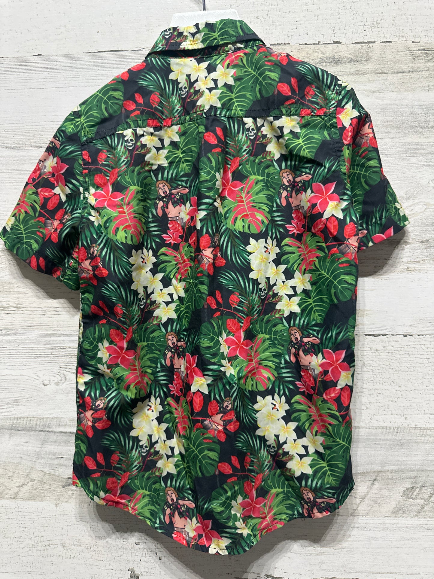 Boys Size 5 RSVLTS The Goonies Hawaiian Button Up Shirt - Very Good Used Condition