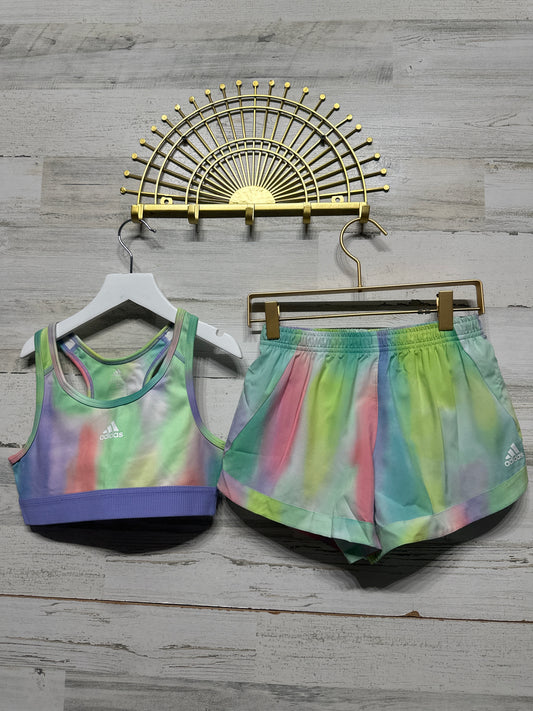 Size 10/12 Medium Adidas Aeroready Activewear Outfit Set (2 pieces) - Very Good Used Condition