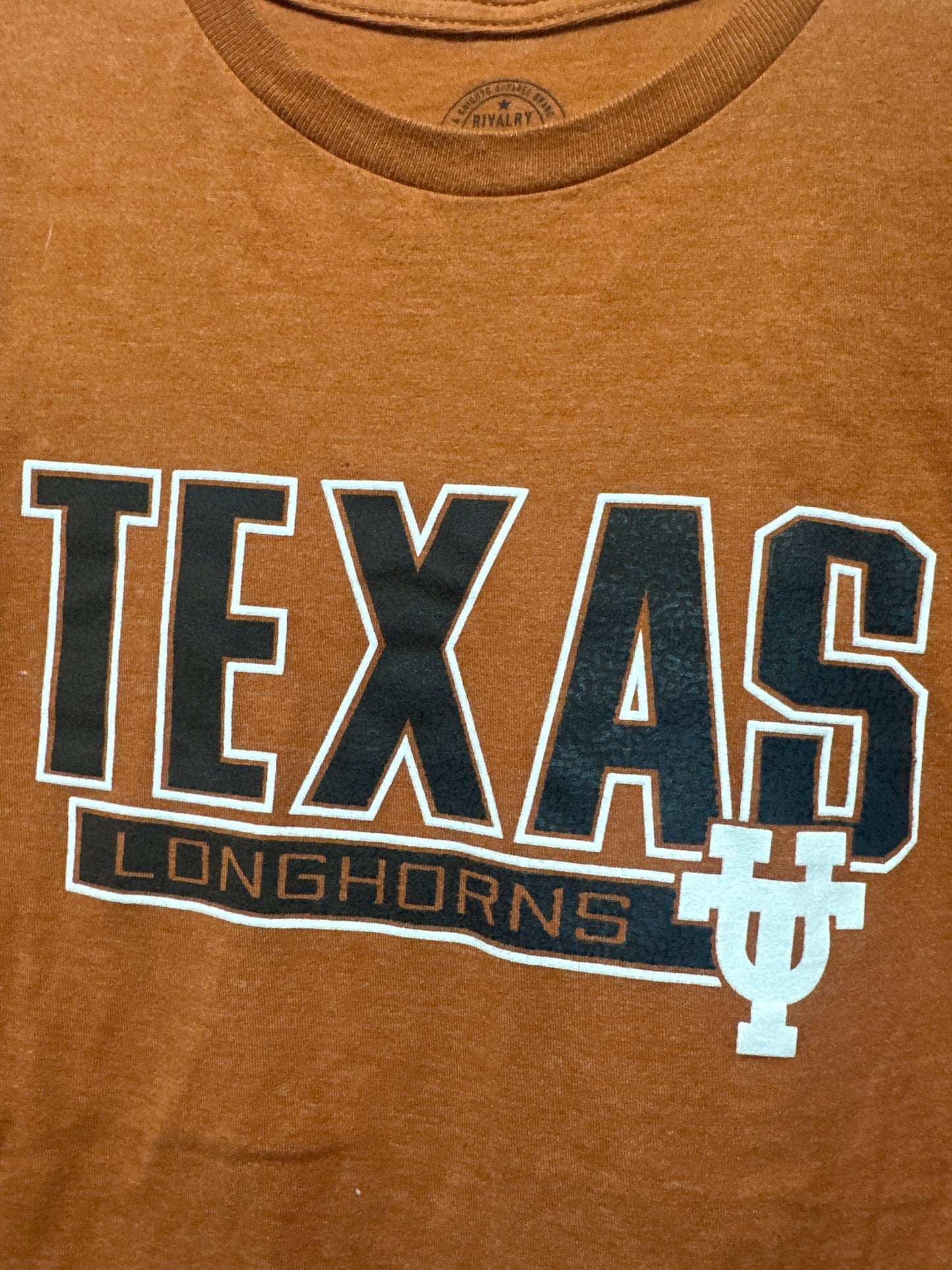 Boys Size 8/10 Medium Rivalry Threads Texas Longhorns Shirt - Very Good Used Condition