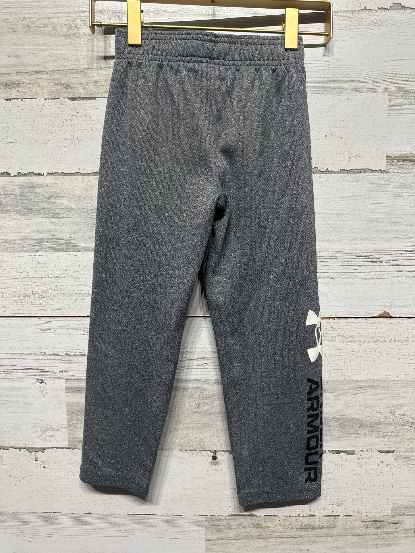 Boys Size 5 Under Armour Grey Athletic Pants - Good Used Condition