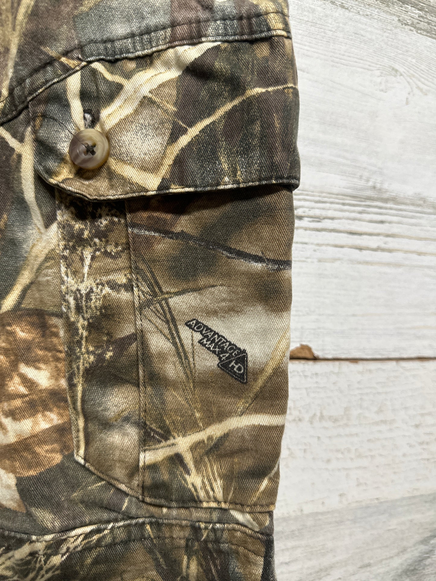 Boys Size Youth 10 Game Winner Pants Cargo Camo Advantage Max 4 HD Hunting Outdoors - Very Good Used Condition
