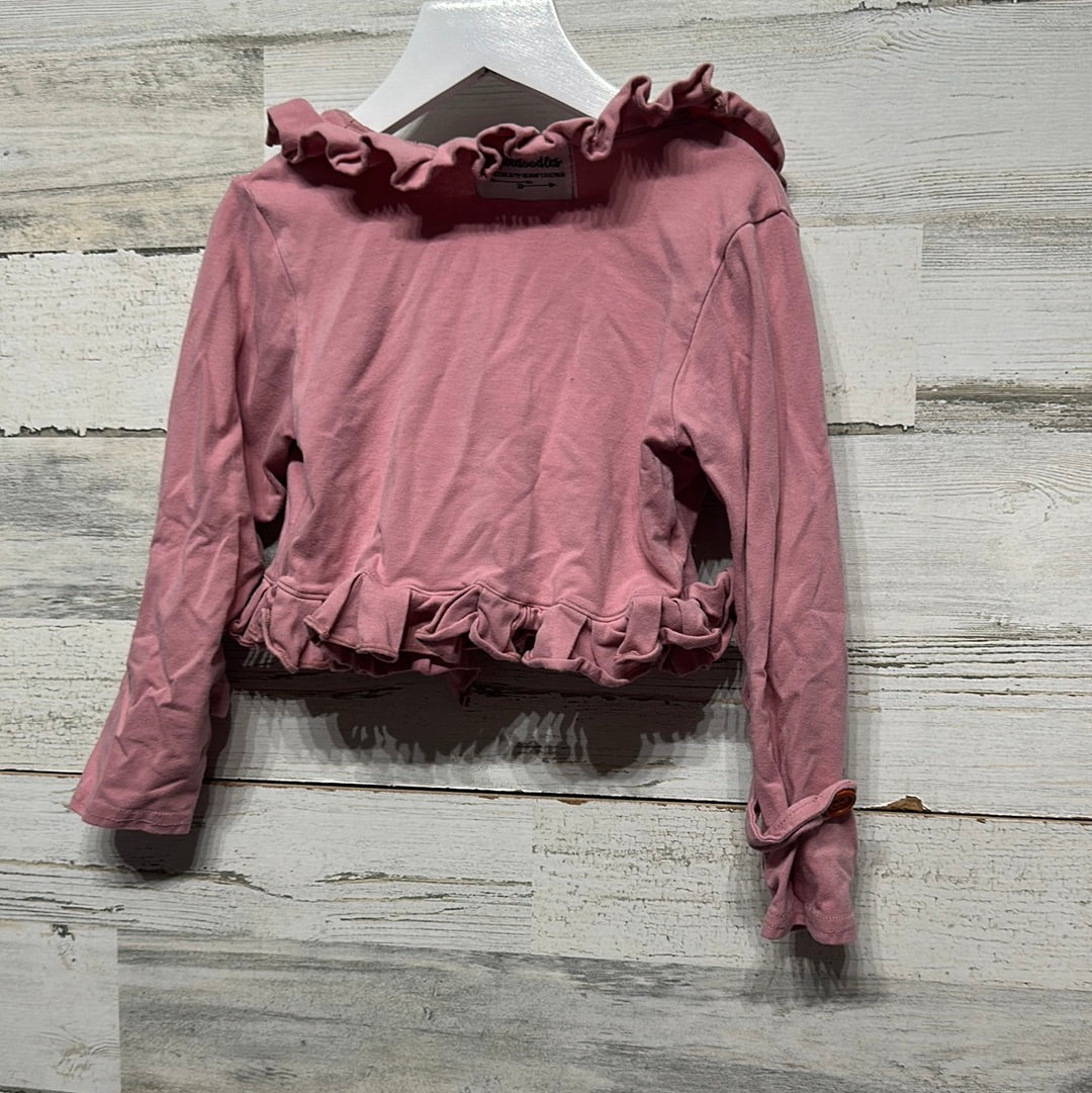 Girls Size 4/5 years Pipperdoodles Ruffle Cardigan - Good Used Condition