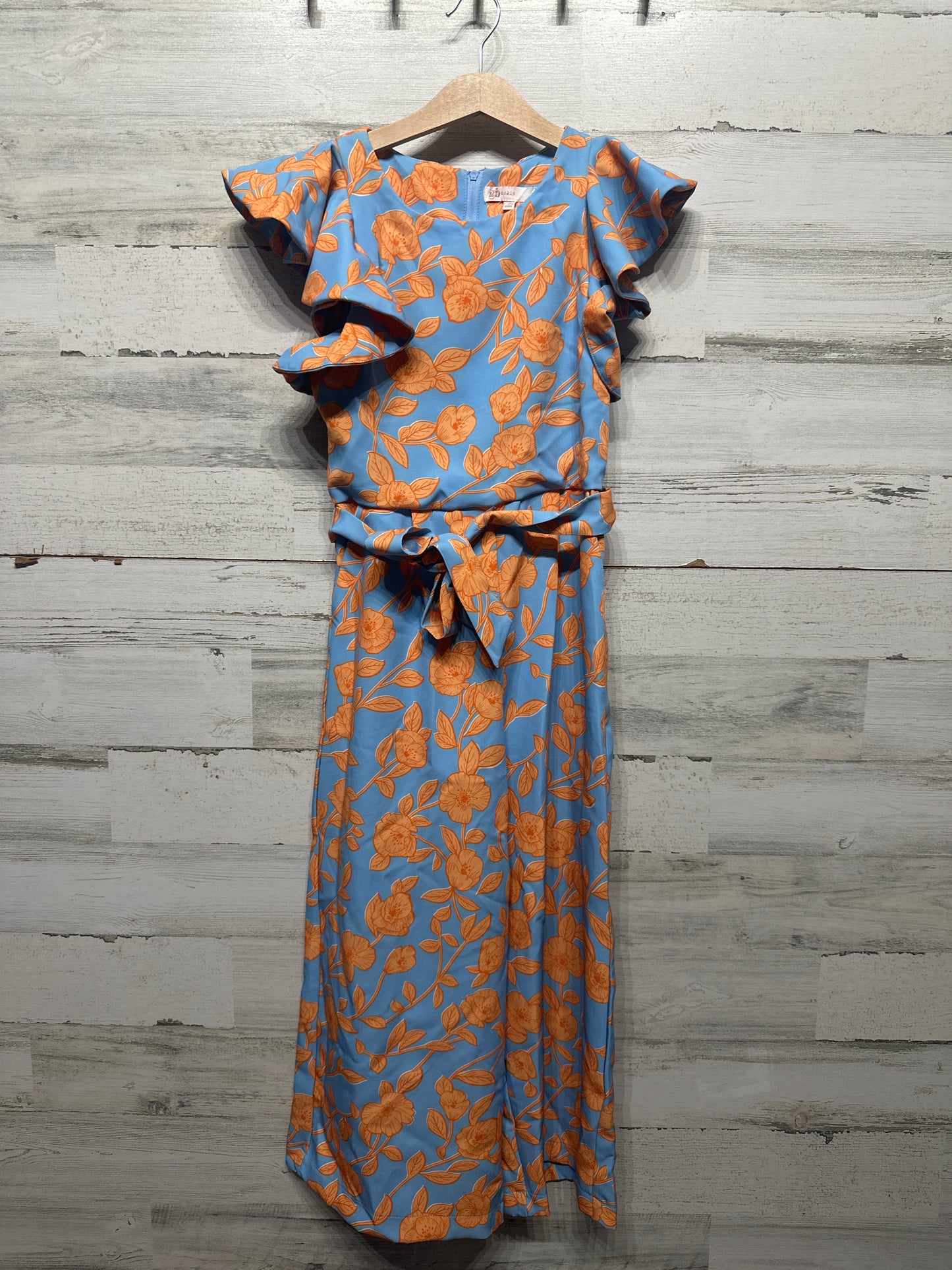 Size 10 GB Girls Floral Long Jumpsuit/Romper  - Very Good Used Condition