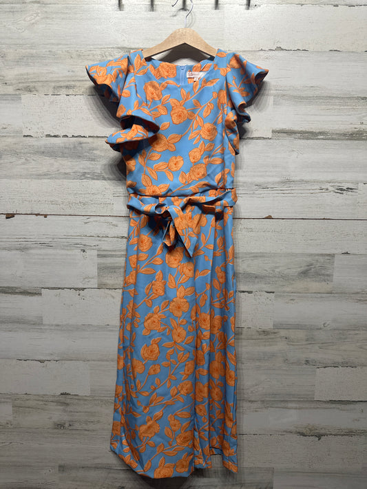 Size 10 GB Girls Floral Long Jumpsuit/Romper  - Very Good Used Condition