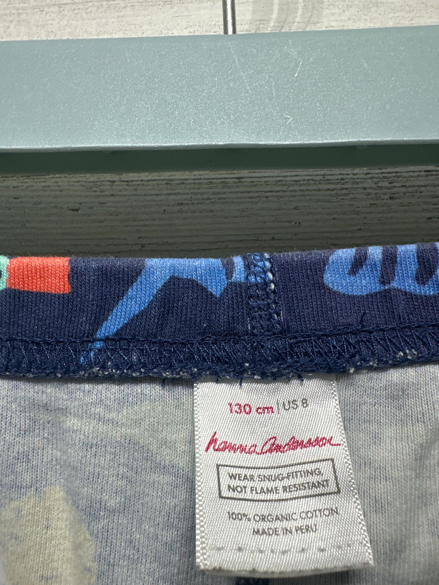 Hanna Andersson Organic Cotton Size 8 (130cm) Pajama Shorts GUC