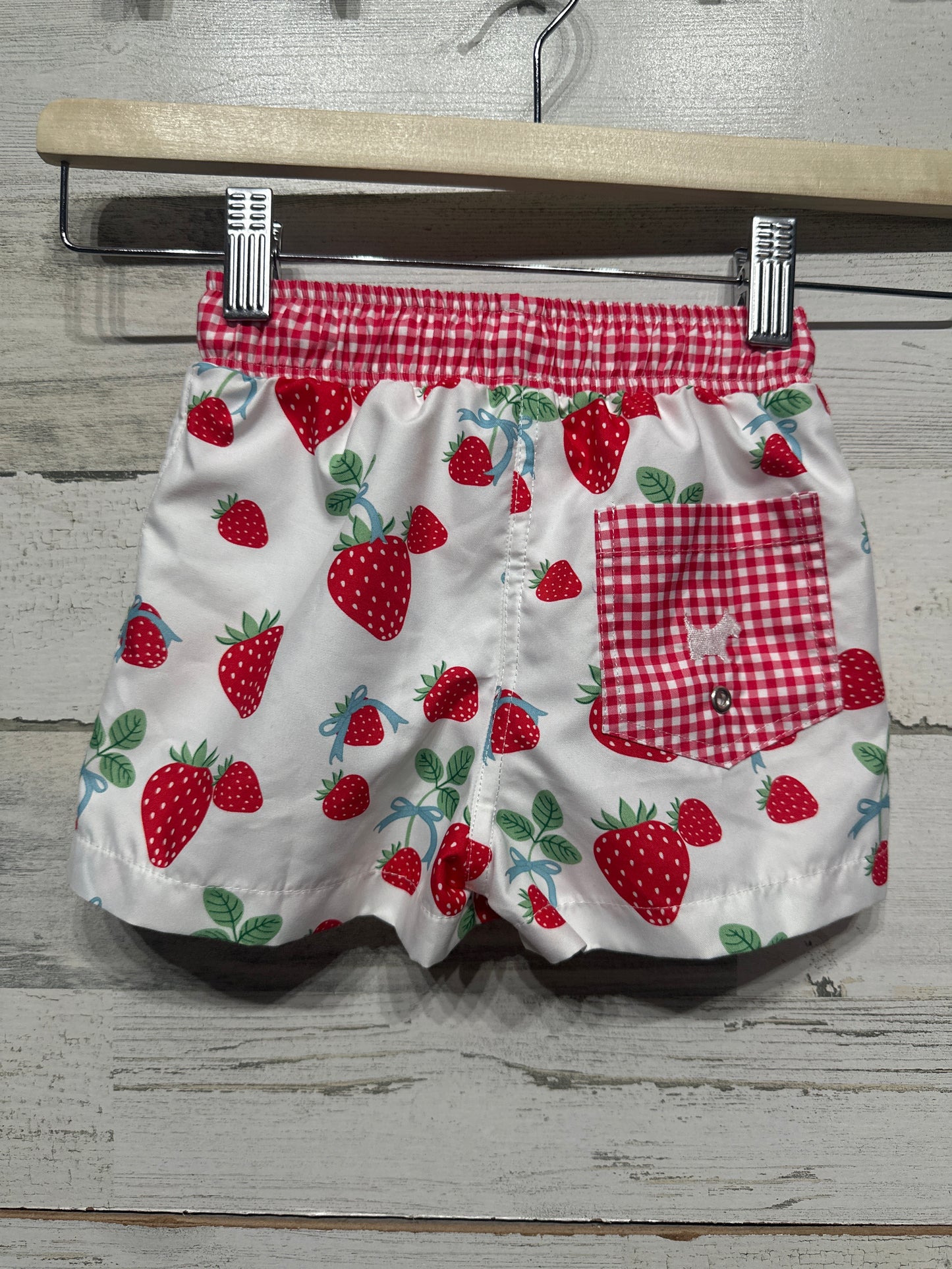 Size 4t Sal and Pimenta Strawberry Swim Trunks - New Without Tags