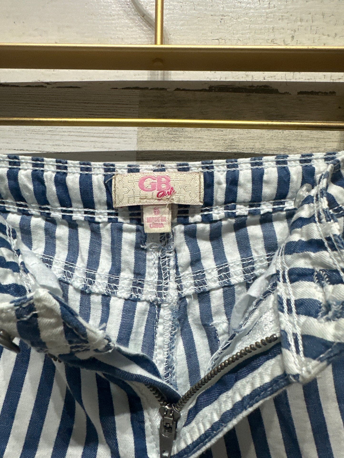 Girls Size 6 GB Girls Striped Wide Leg Pants - Very Good Used Condition