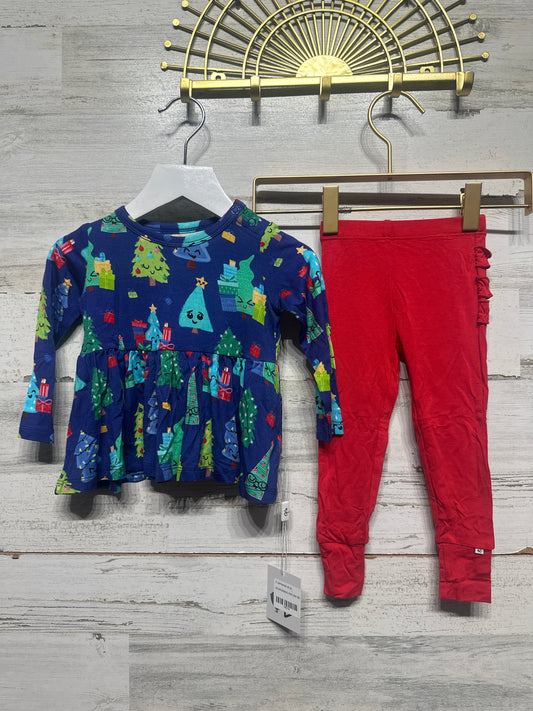 Size 6-12m Birdie Bean Bamboo Holiday Peplum Set - New With Tags