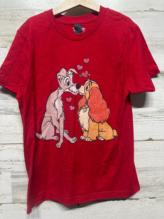 Girls Size Medium (Fits 10/12) Disney Lady and the Tramp Shirt - Good Used Condition