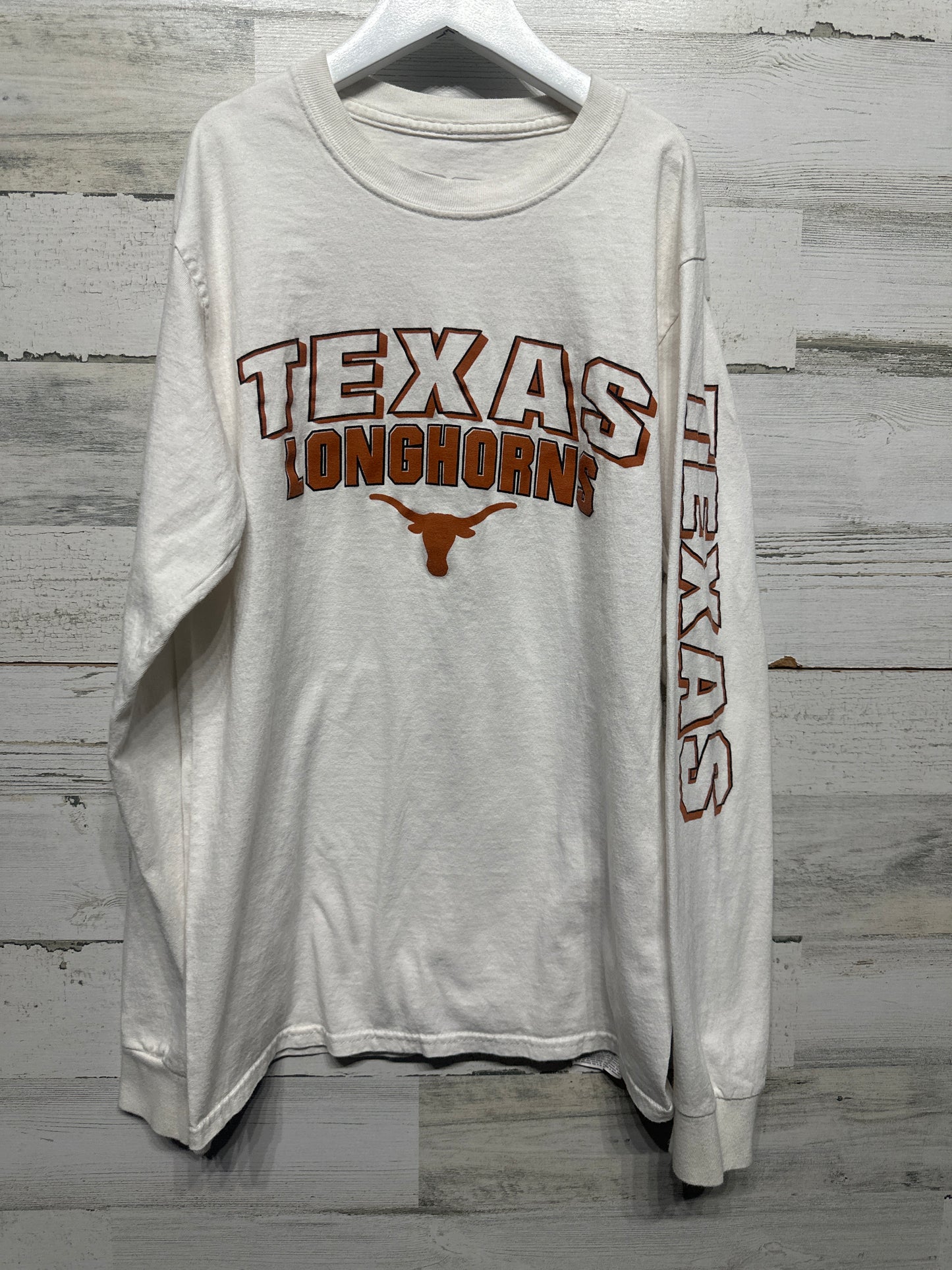 Adult Size Small Texas Longhorns Long Sleeve Shirt - Good Used Condition