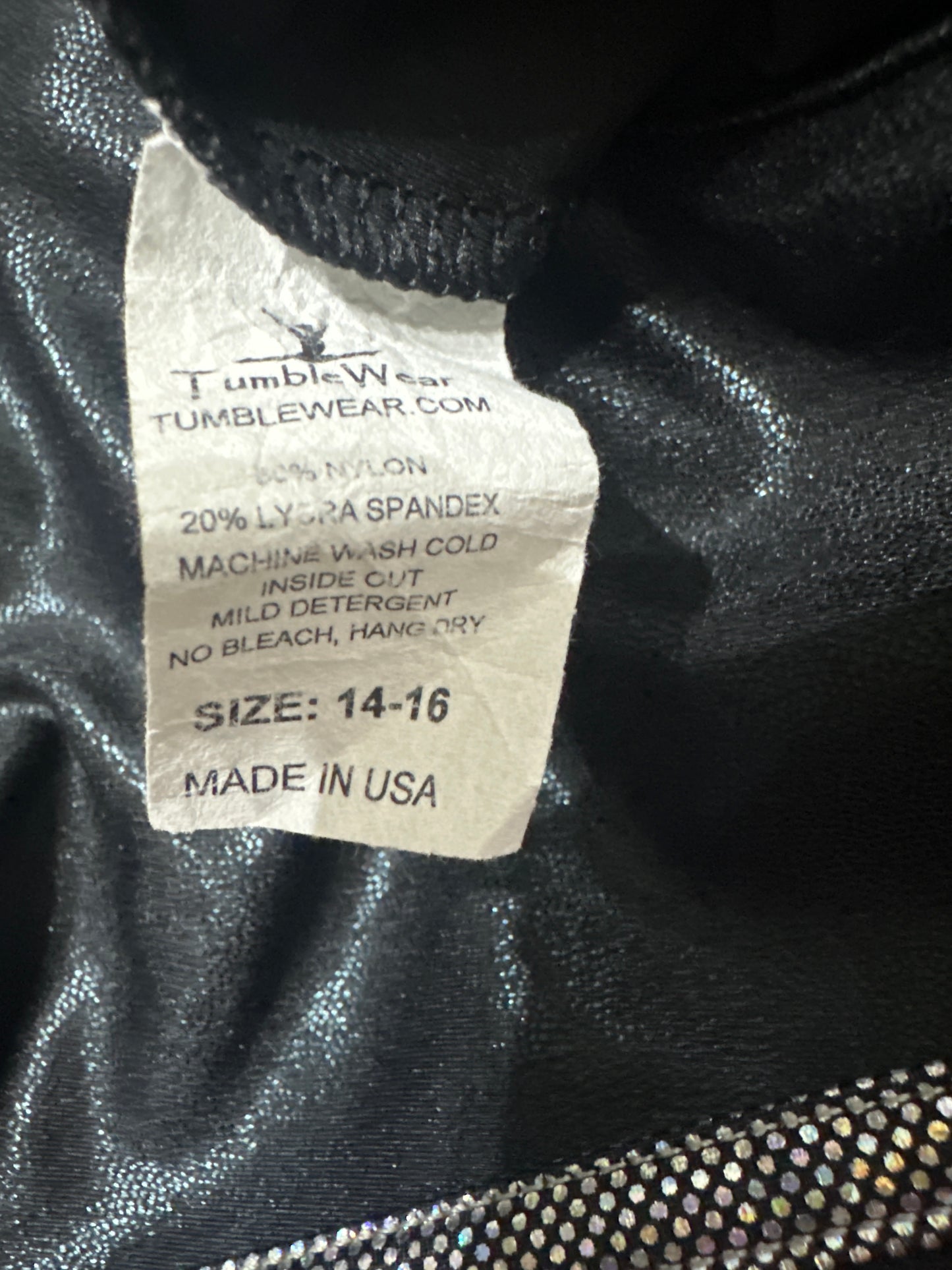 Girls Size 14-16 Tumblewear Leotard - Very Good Used Condition