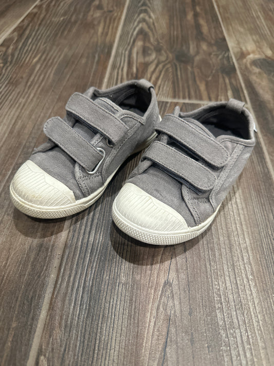 Boys Size 29 (12 Toddler) Chus Grey Velcro Shoes - Play Condition