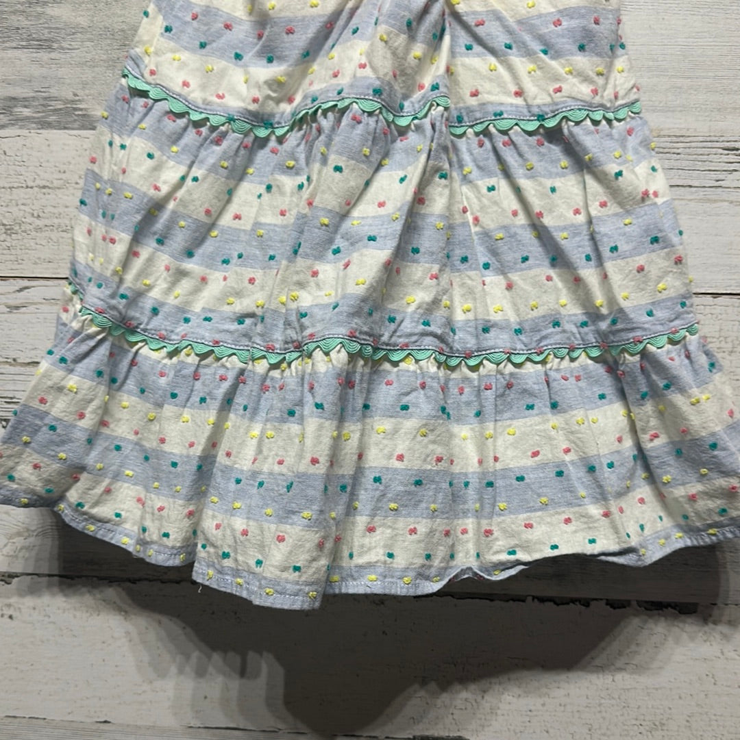 Girls Size 4 Matilda Jane Striped Dot Dress - Very Good Used Condition