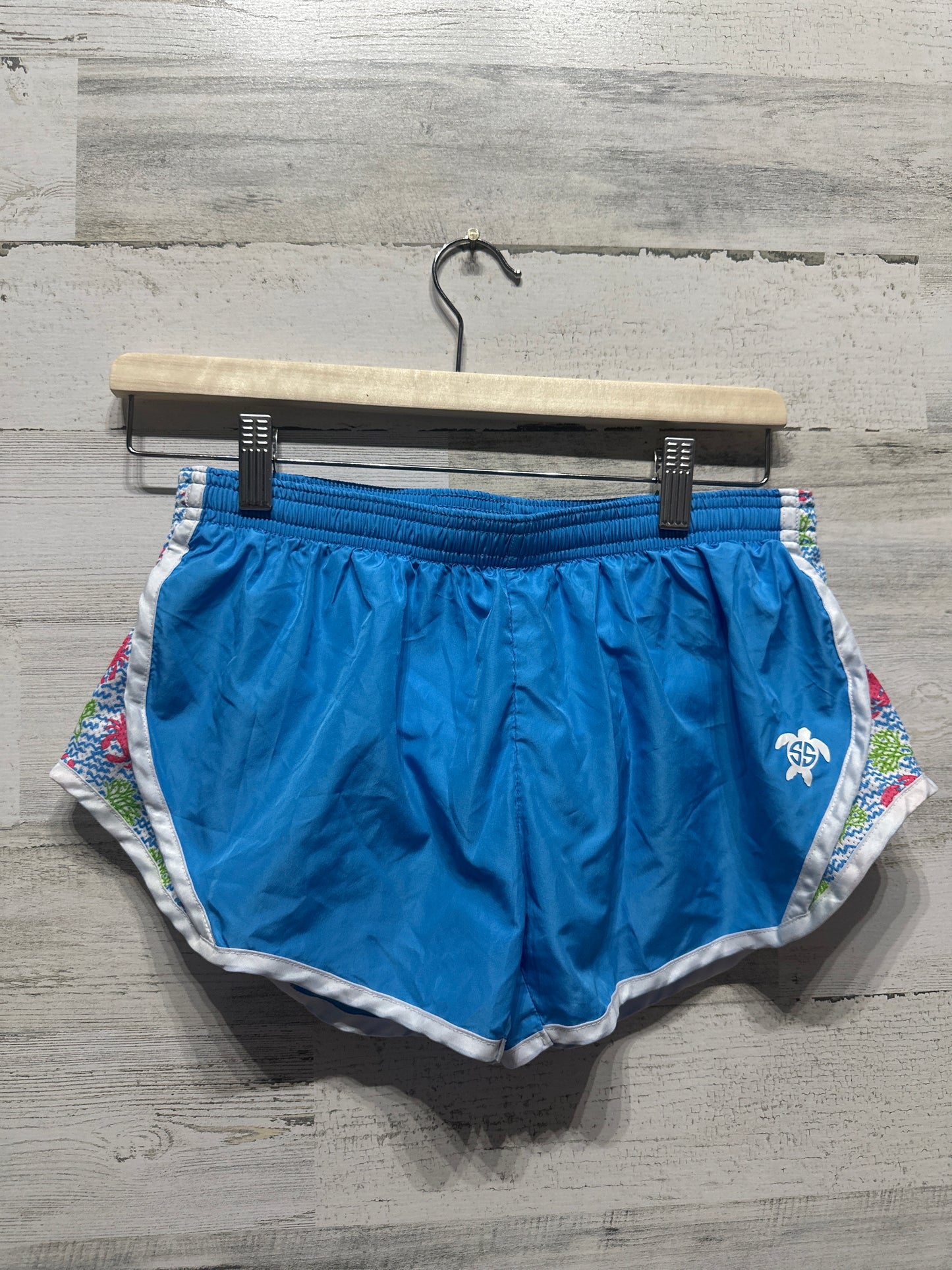 Girls Size 10/12 Medium Simply Southern Crabby Running Shorts - Very Good Used Condition