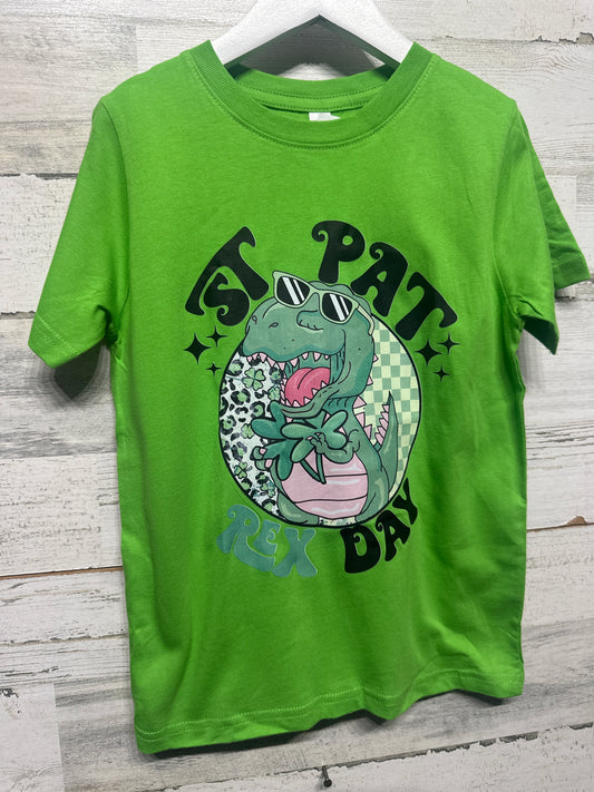 Size 5/6 St. PaTREX Day Dino Shirt - Very Good Used Condition