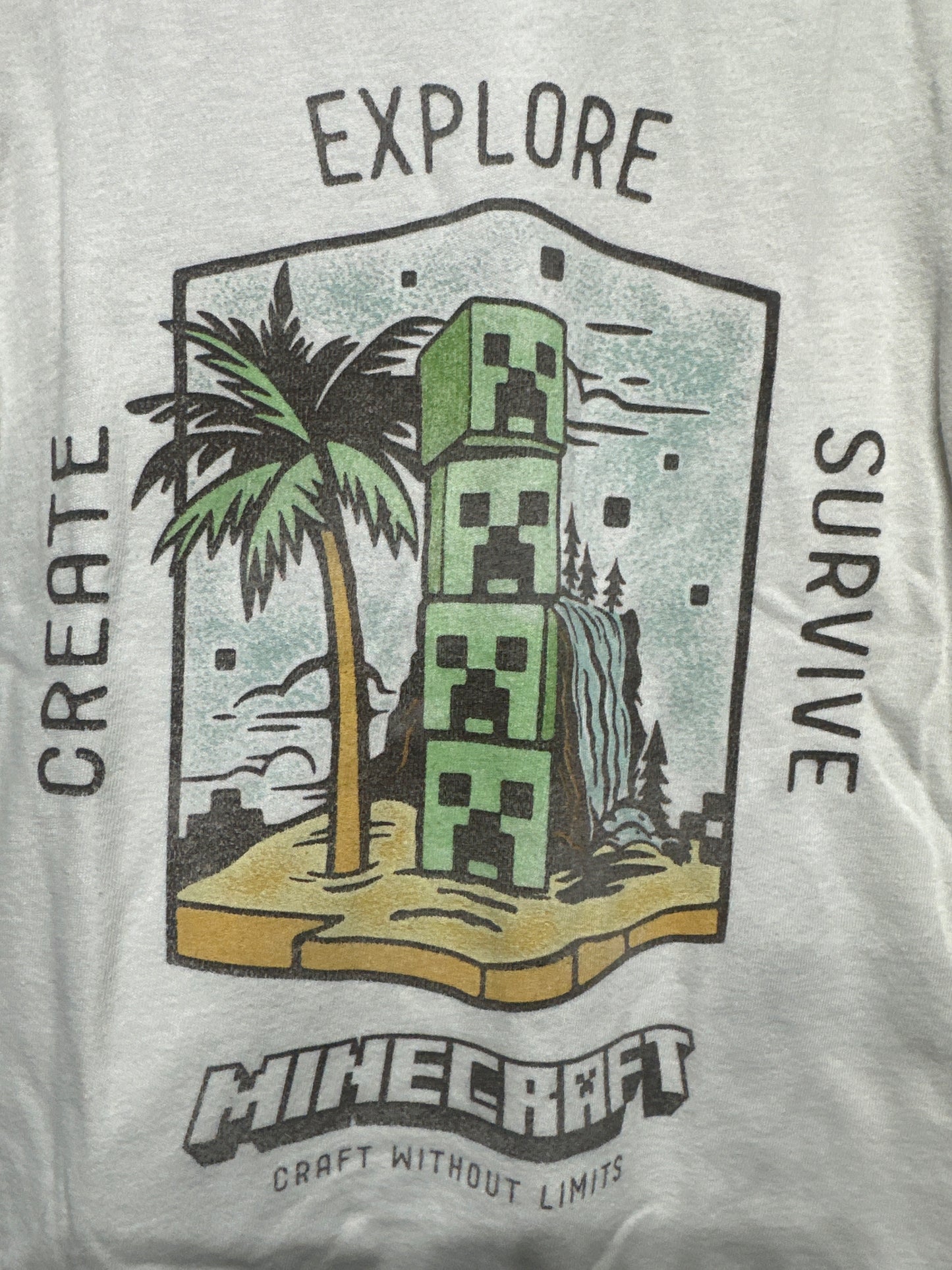 Boys Size 5/6 Abercrombie Kids Minecraft Shirt - Good Used Condition*