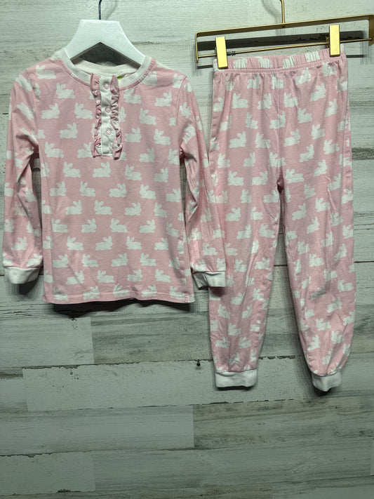 Size 6 Classic Whimsy Pink Bunny Pajama Set - Good Used Condition*